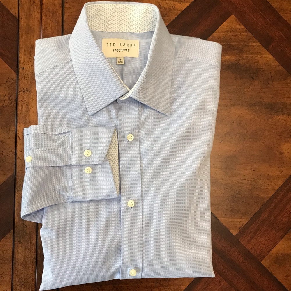 Ted Baker Endurance Long Sleeve Textured Dress Shirt